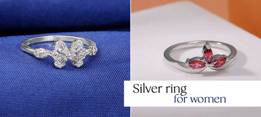 Silver ring for women