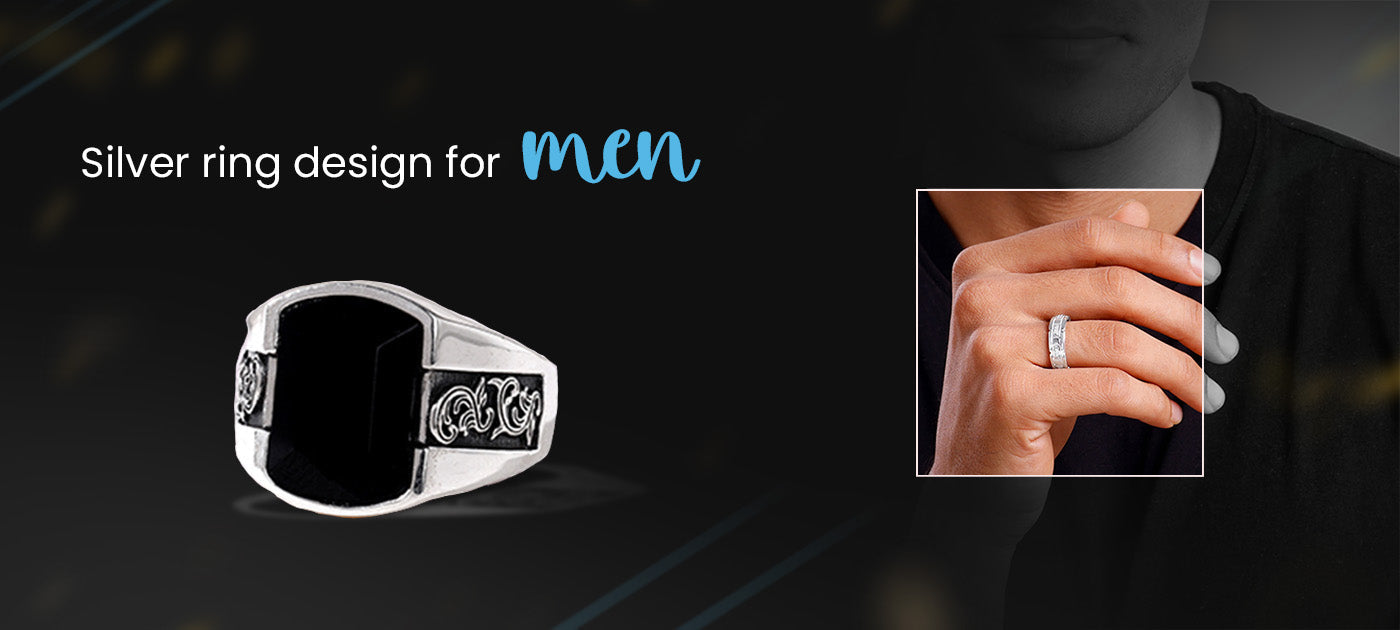 Silver ring design for men