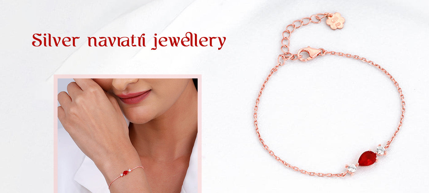 Silver navratri jewellery