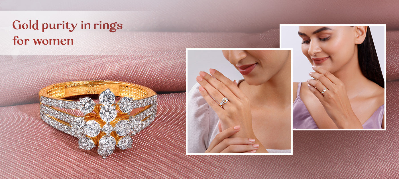 Gold purity in rings for women