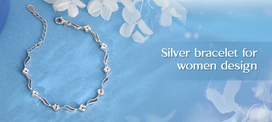 Silver bracelet for women design