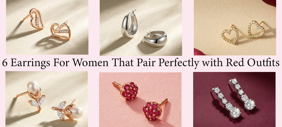 6 Earrings For Women That Pair Perfectly with Red Outfits