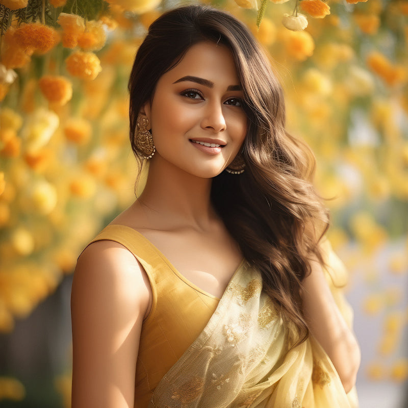 Elevate your desi glam with gold earrings for saree