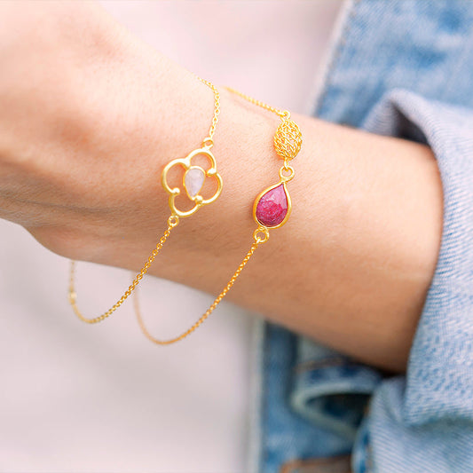 Elevate Your Office Look with Chic Floral Bracelets For Women