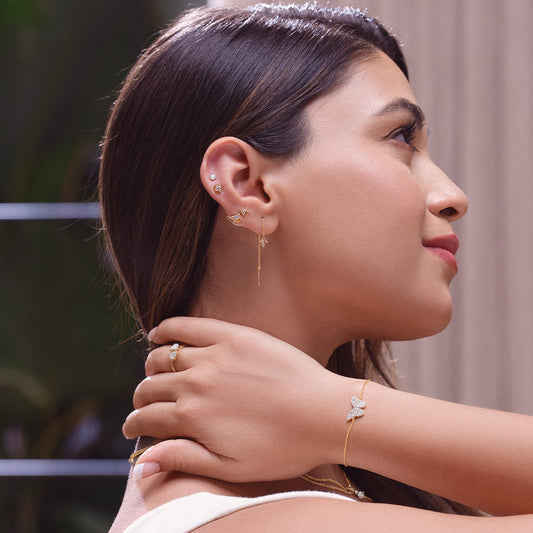 Minimalist Chic: The Rise of Small Gold Earrings This Fall