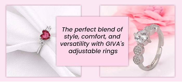 Adjustable Rings: Flexibility Meets Style with GIVA Jewellery