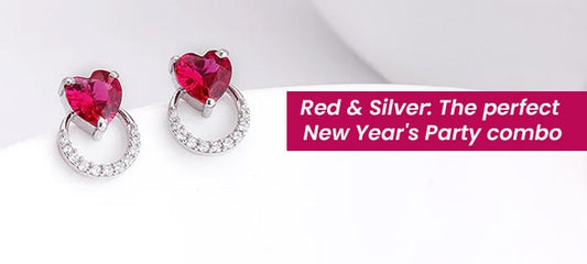 How to Style a Red Sweater for New Year Parties with Silver Jewellery