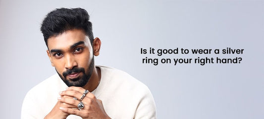 Why should men wear Silver on their right hand