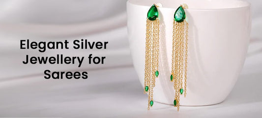 Stunning 925 Silver Jewellery Pairings to Complement Your Black Saree