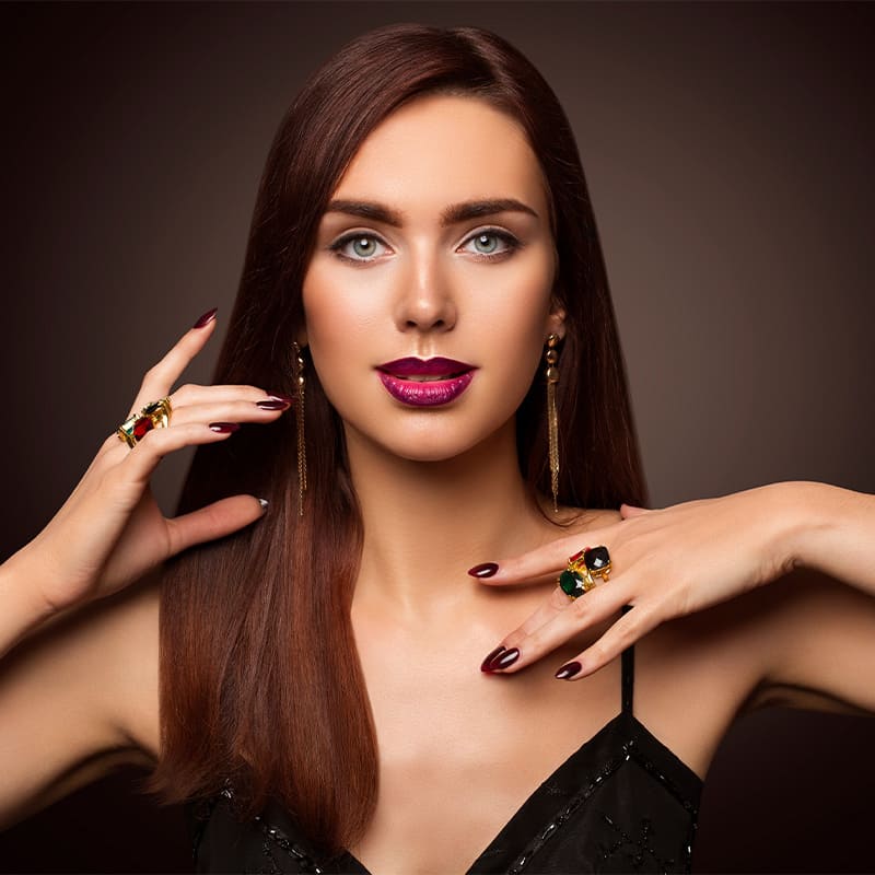 Choose earrings that highlight your hairstyle.