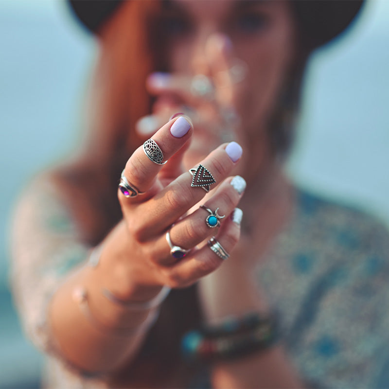 Crafted with colourful stones to match your festive flair!