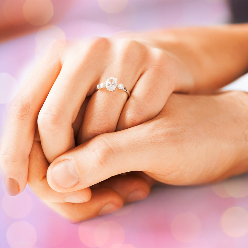 Dazzling gold engagement ring symbolising your eternal bond!