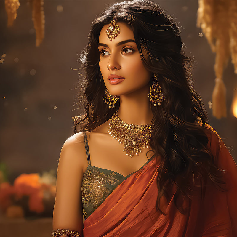 Embrace the beauty of nature with floral jewellery and sarees