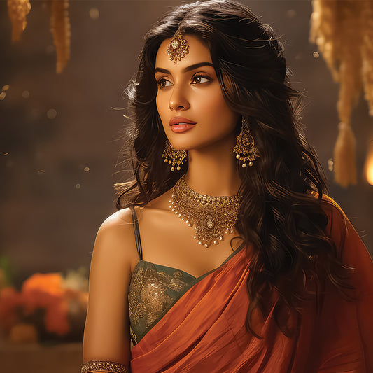 Embrace the beauty of nature with floral jewellery and sarees