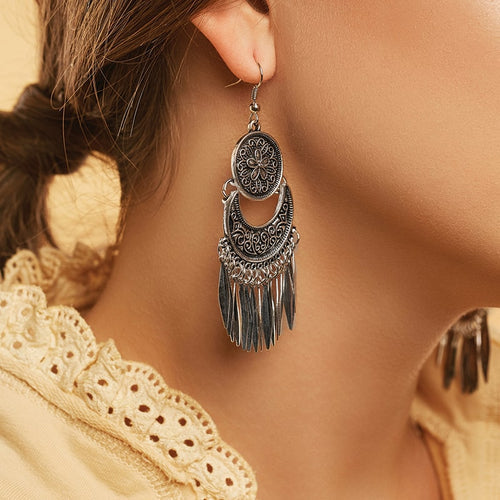 Trendy Oxidised Silver Earrings to Glam Up Your Kurti Look