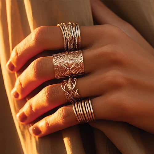 Trendy Stack Rings for a Statement Office Look