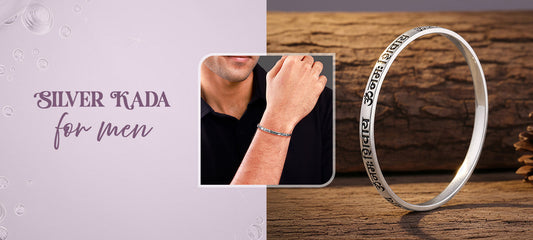 Silver Kada for men