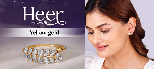 Heer by GIVA: Yellow gold