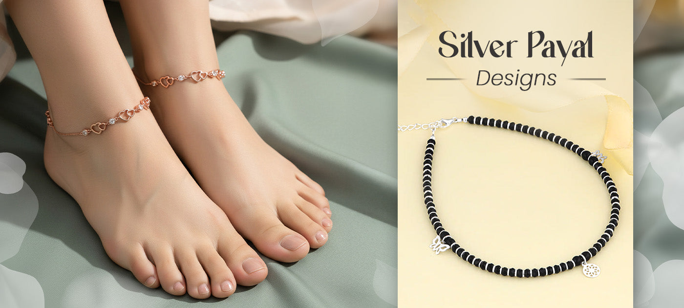 Silver Payal designs