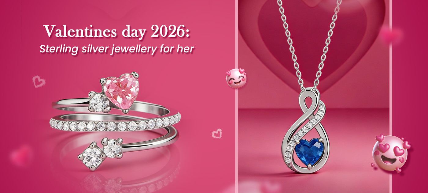 Valentines day 2026: Sterling silver jewellery for her