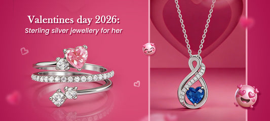 Valentines day 2026: Sterling silver jewellery for her