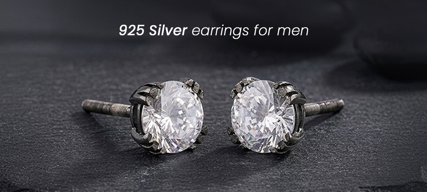925 Silver Earrings for Men