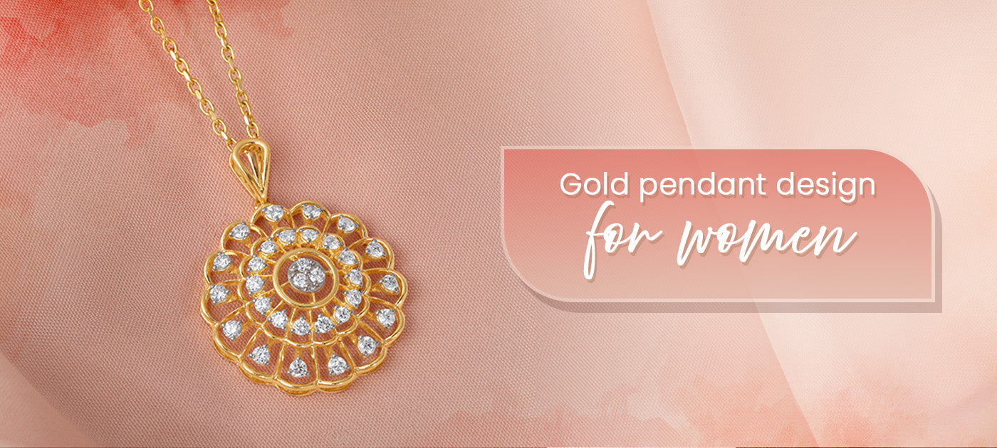Gold Pendant design for women