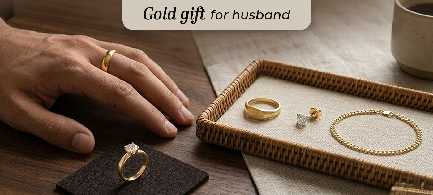 Lightweight Gold Jewellery Gifts for Husband Perfect for Everyday Use