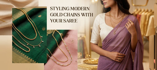 Popular Gold Chain Designs for Women and How to Wear Them With Saree