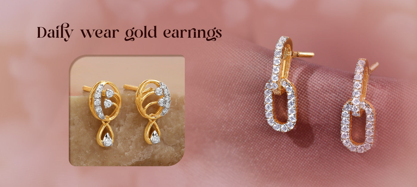 Daily Wear Gold Earrings: 9 Lightweight Designs You Can Wear Every Day