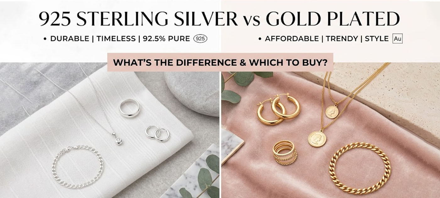 925 Sterling Silver vs Gold Plated: What's the Difference and Which to Buy
