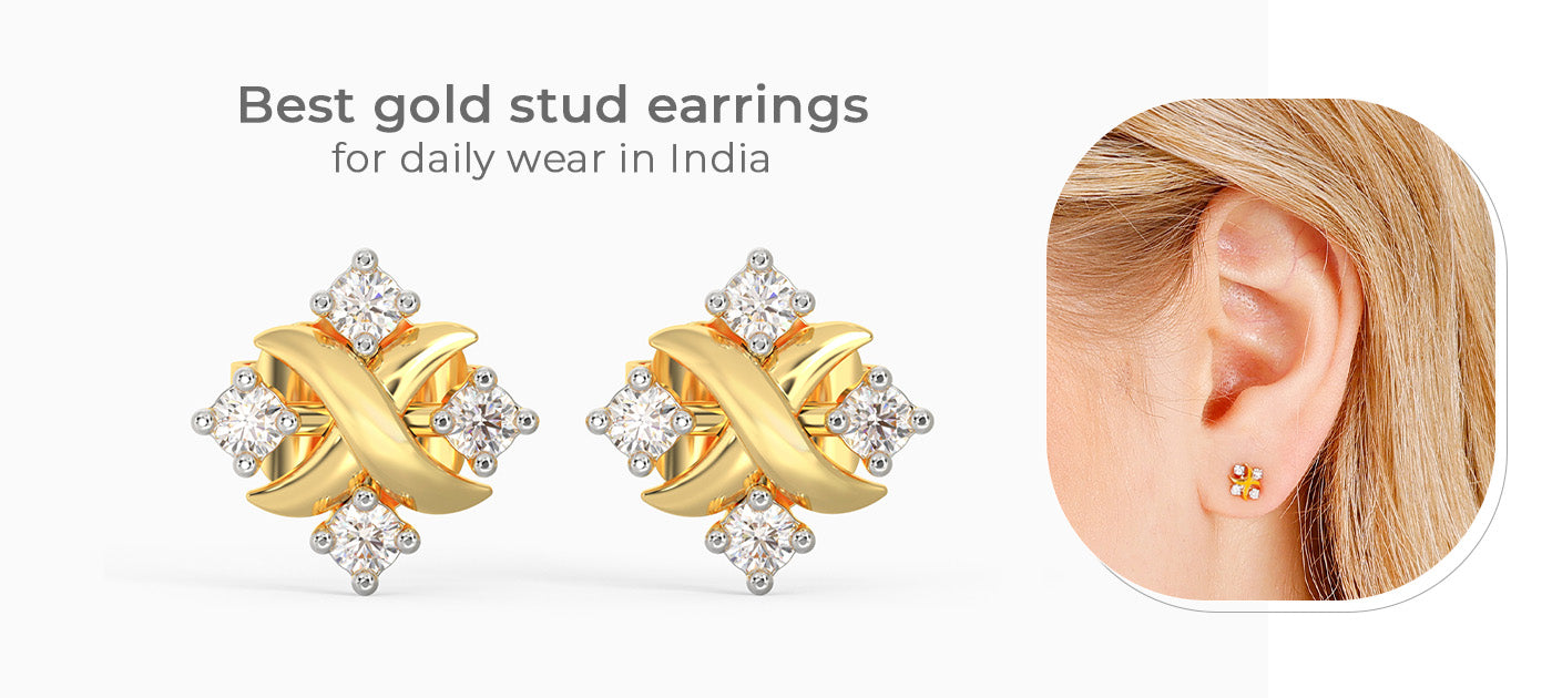Gold Stud Earrings