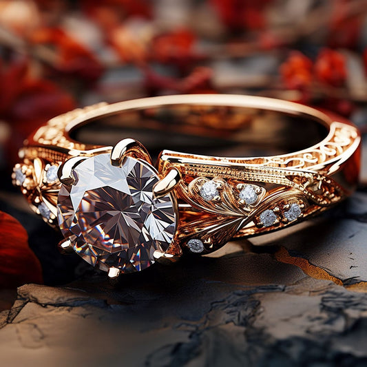 Exquisite gold jewellery with lab-grown diamonds