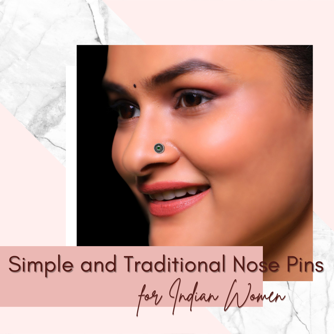 Simple and Traditional Nose Pins for Indian Women