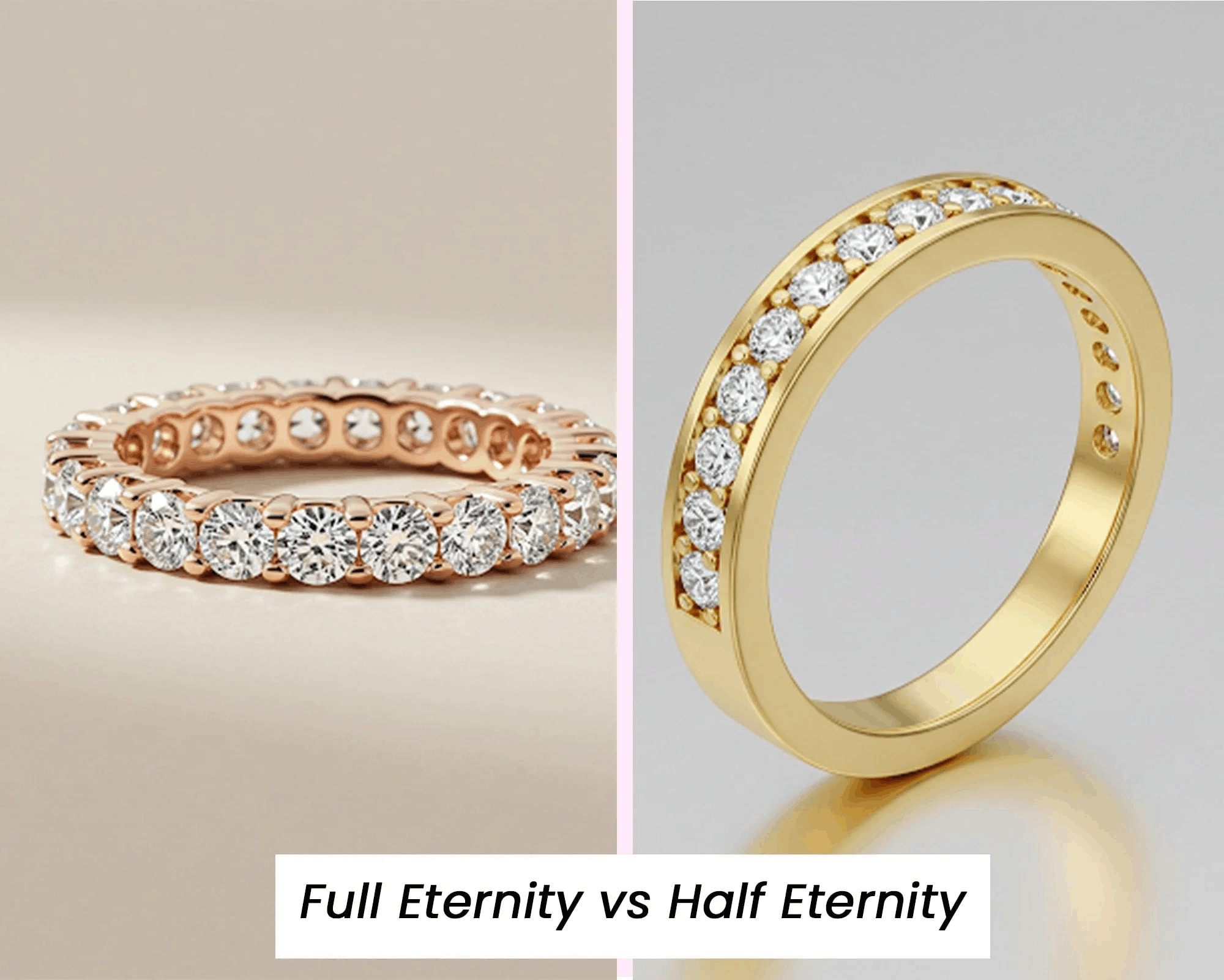 What is the Difference between Full Eternity and Half Eternity Rings?