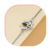 Buy Silver Bracelet Rakhi Online at Best Price – GIVA