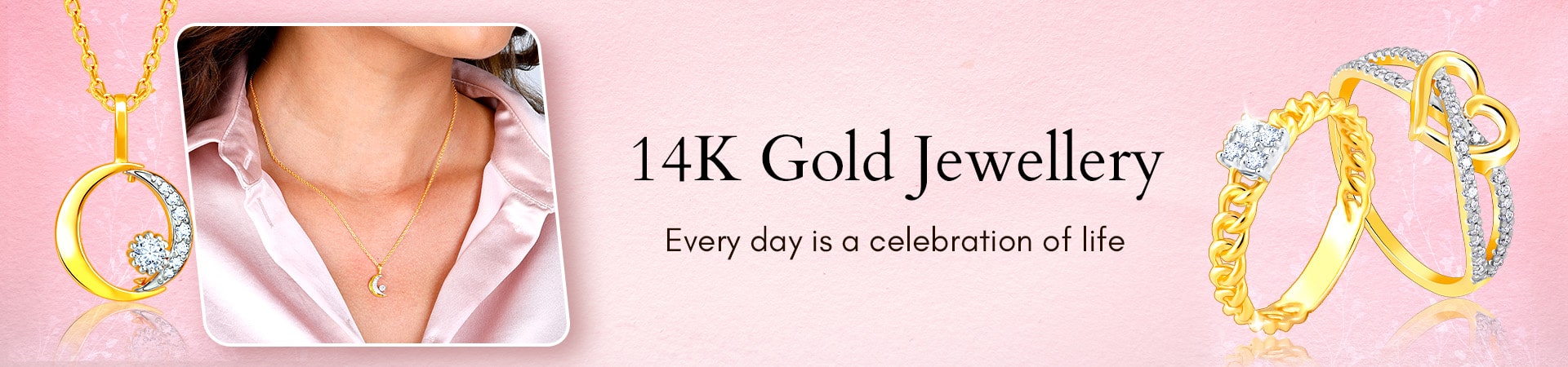 14ct / 14K सोने Gold Jewellery Beautiful & Affordable Designs GIVA