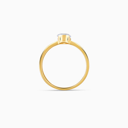Gold Dewtastic Solitaire Diamond Ring