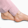 Silver Zircon Bubble Anklet