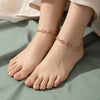 Rose Gold Heart Anklet