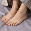Rose Gold Layered Queen's Anklet
