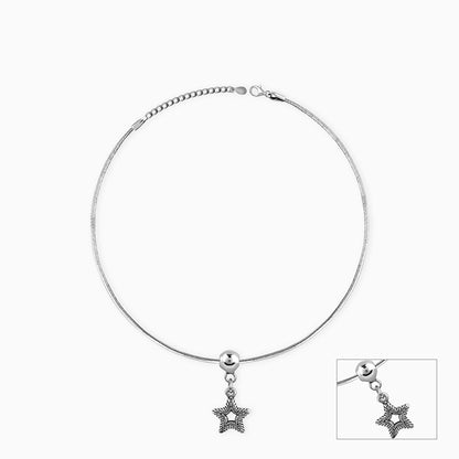 Silver Classic Star Anklet