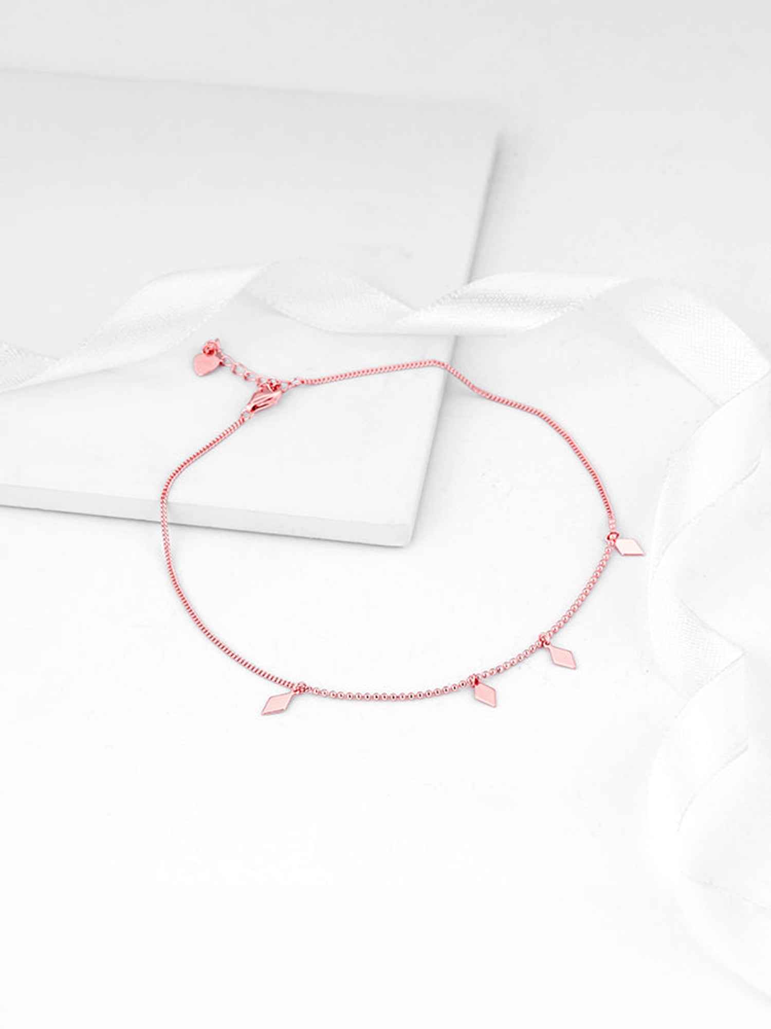 Rose Gold Kite Anklet
