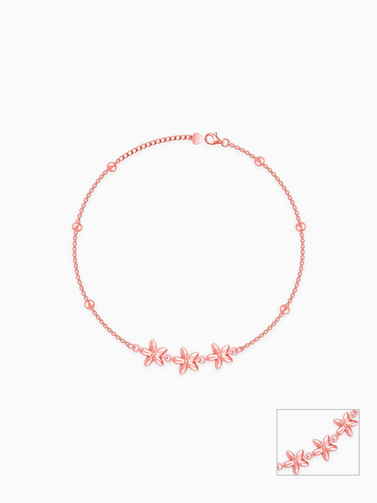 Rose Gold Charming Star Anklet