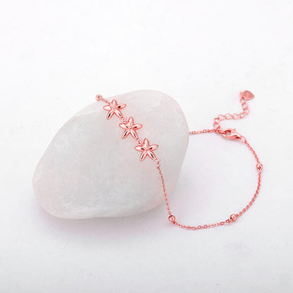 Rose Gold Charming Star Anklet