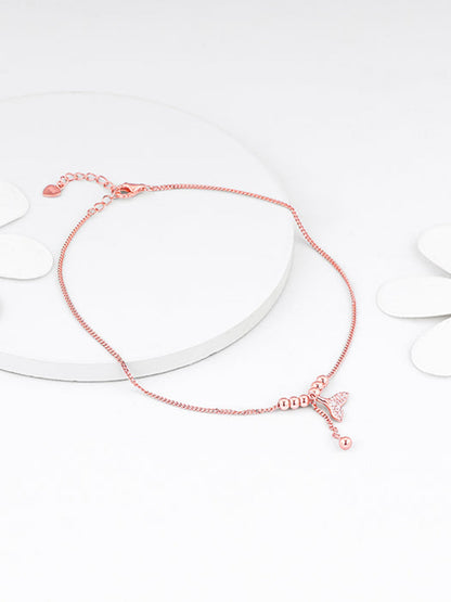 Rose Gold Mermaid Tail Anklet