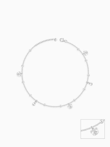 Silver Tigress Anklet