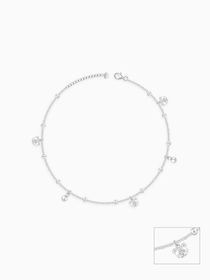 Silver Tigress Anklet