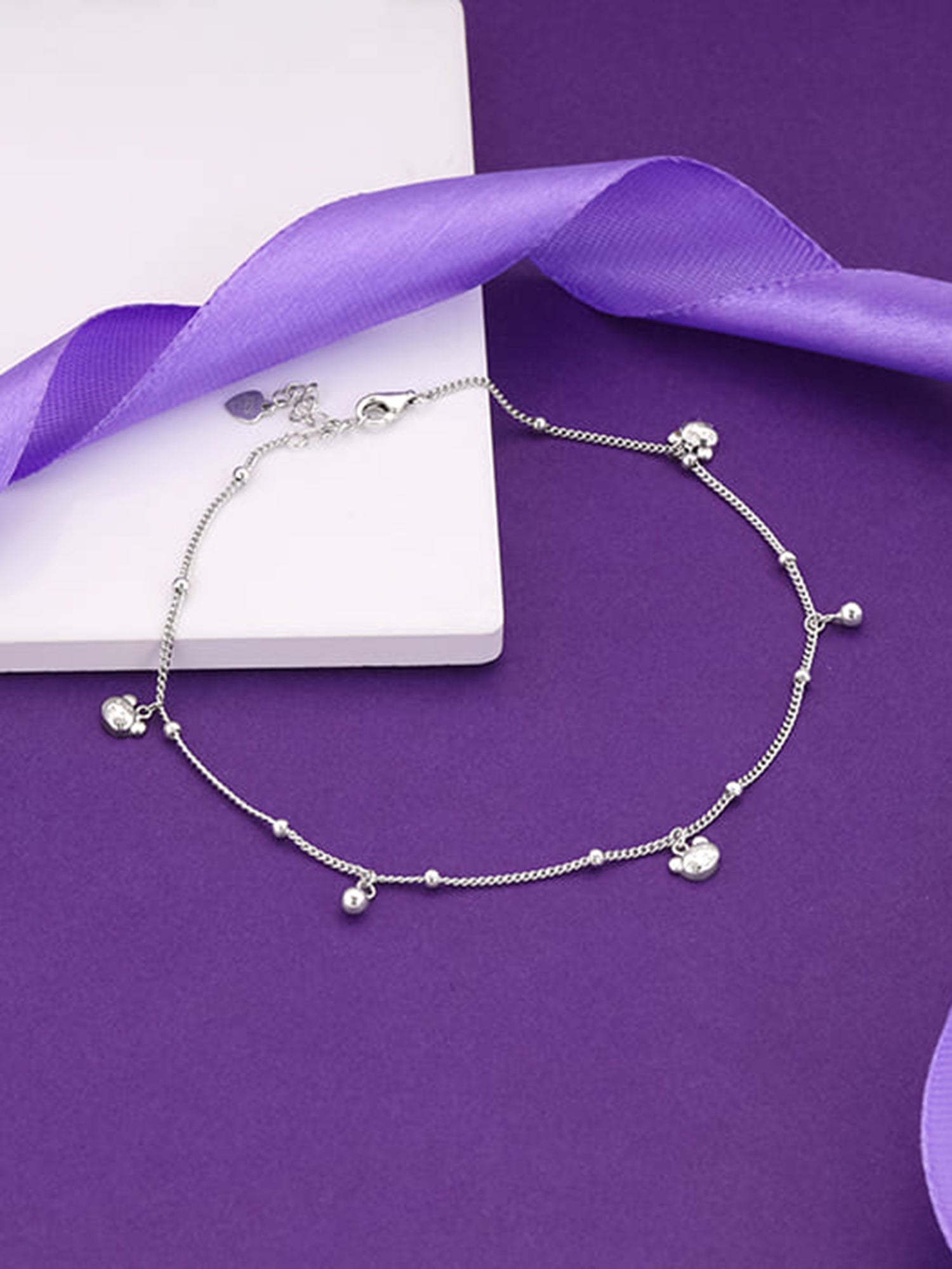 Silver Tigress Anklet