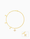 Golden North Star Anklet